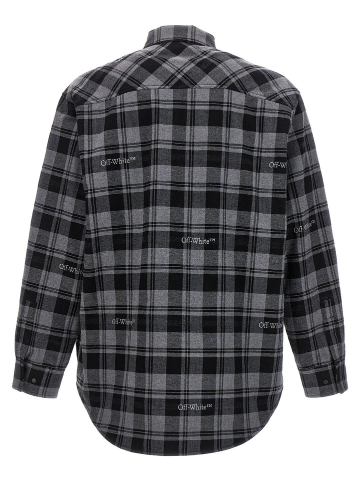 Off-White Gray Cotton Shell Jacket