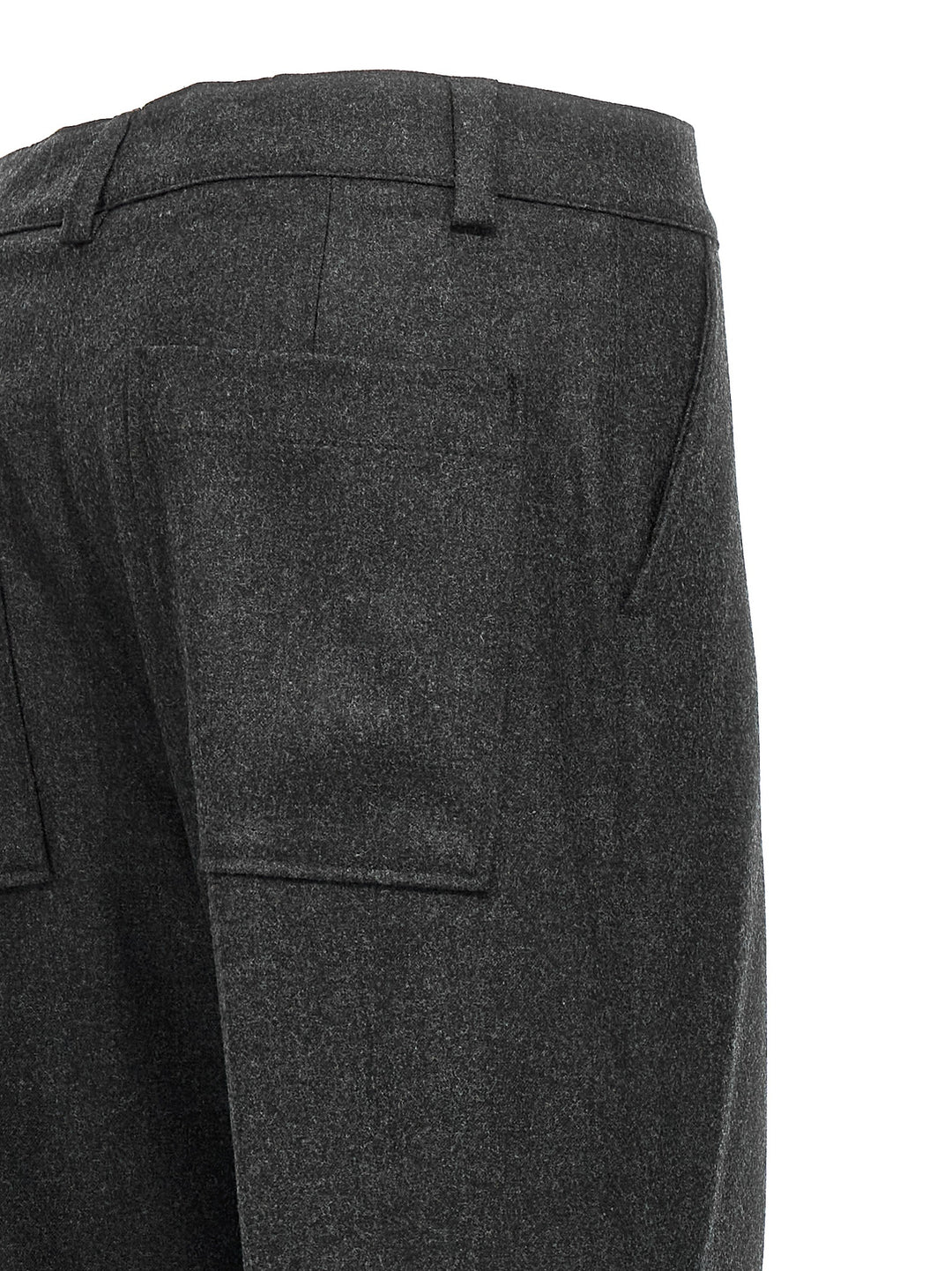 P.A.R.O.S.H. Gray Virgin Wool Cargo Pants