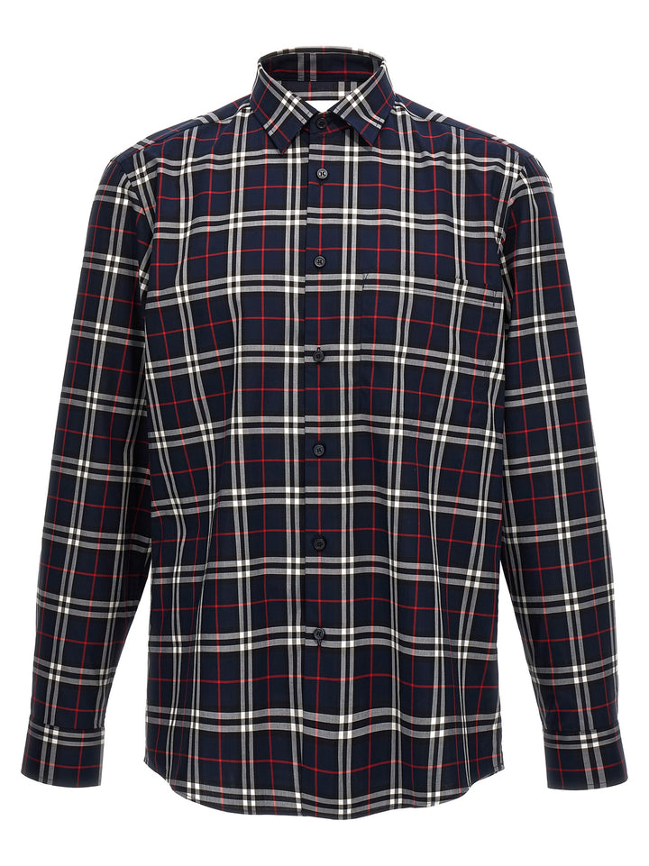 Burberry Blue Cotton Blouse