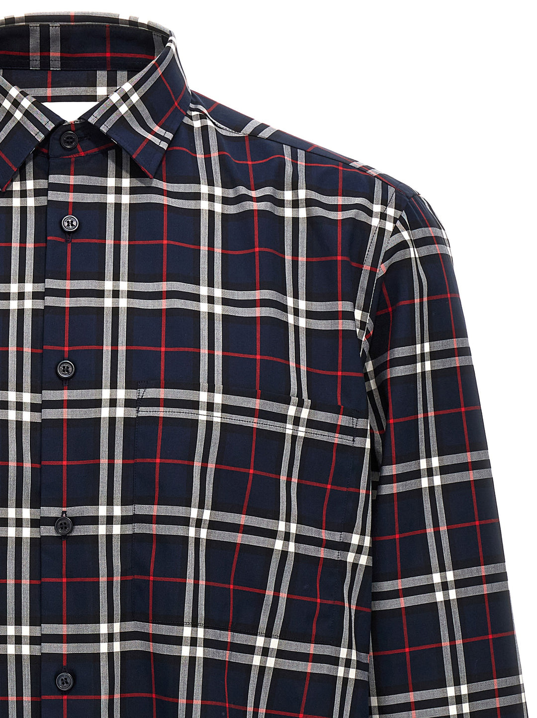 Burberry Blue Cotton Blouse