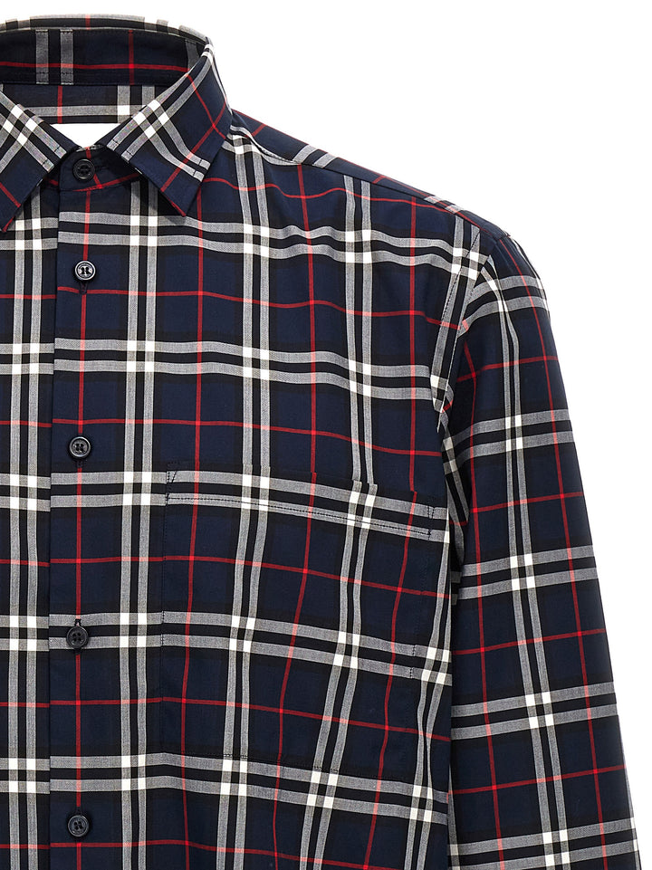 Burberry Blue Cotton Blouse