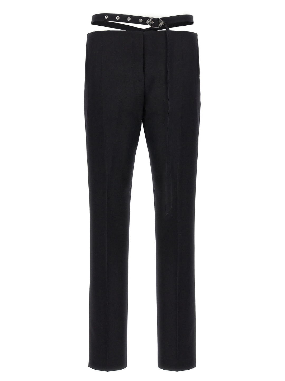 The Attico Black Virgin Wool Dress Pants