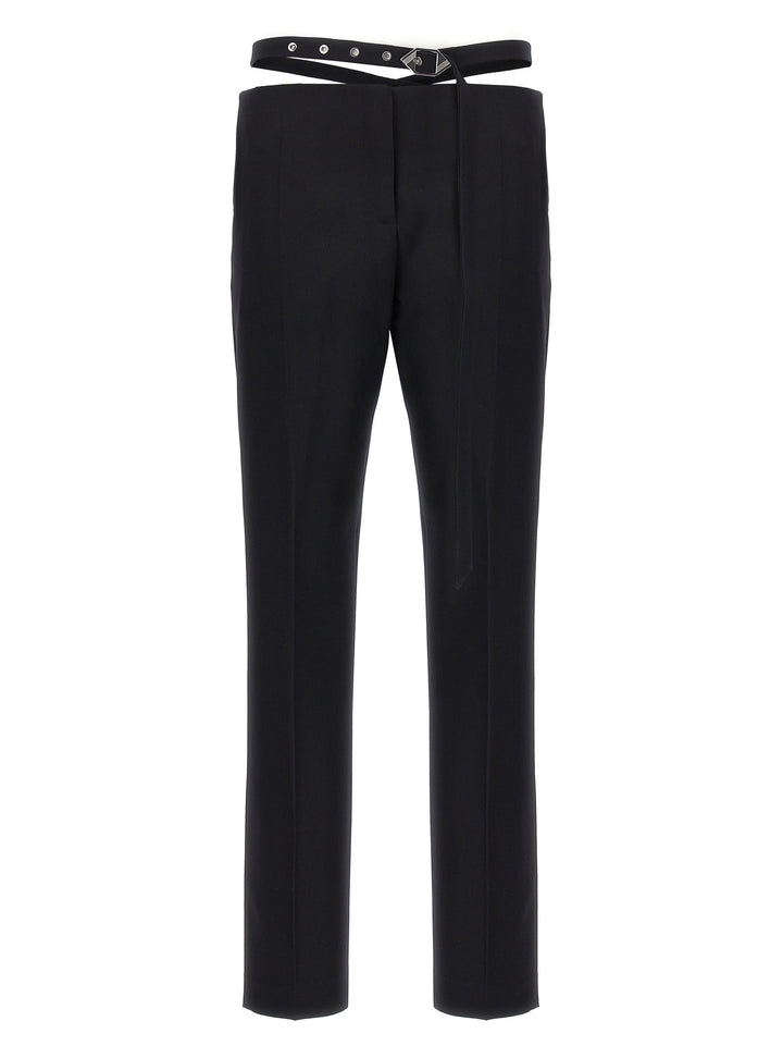 The Attico Black Virgin Wool Dress Pants