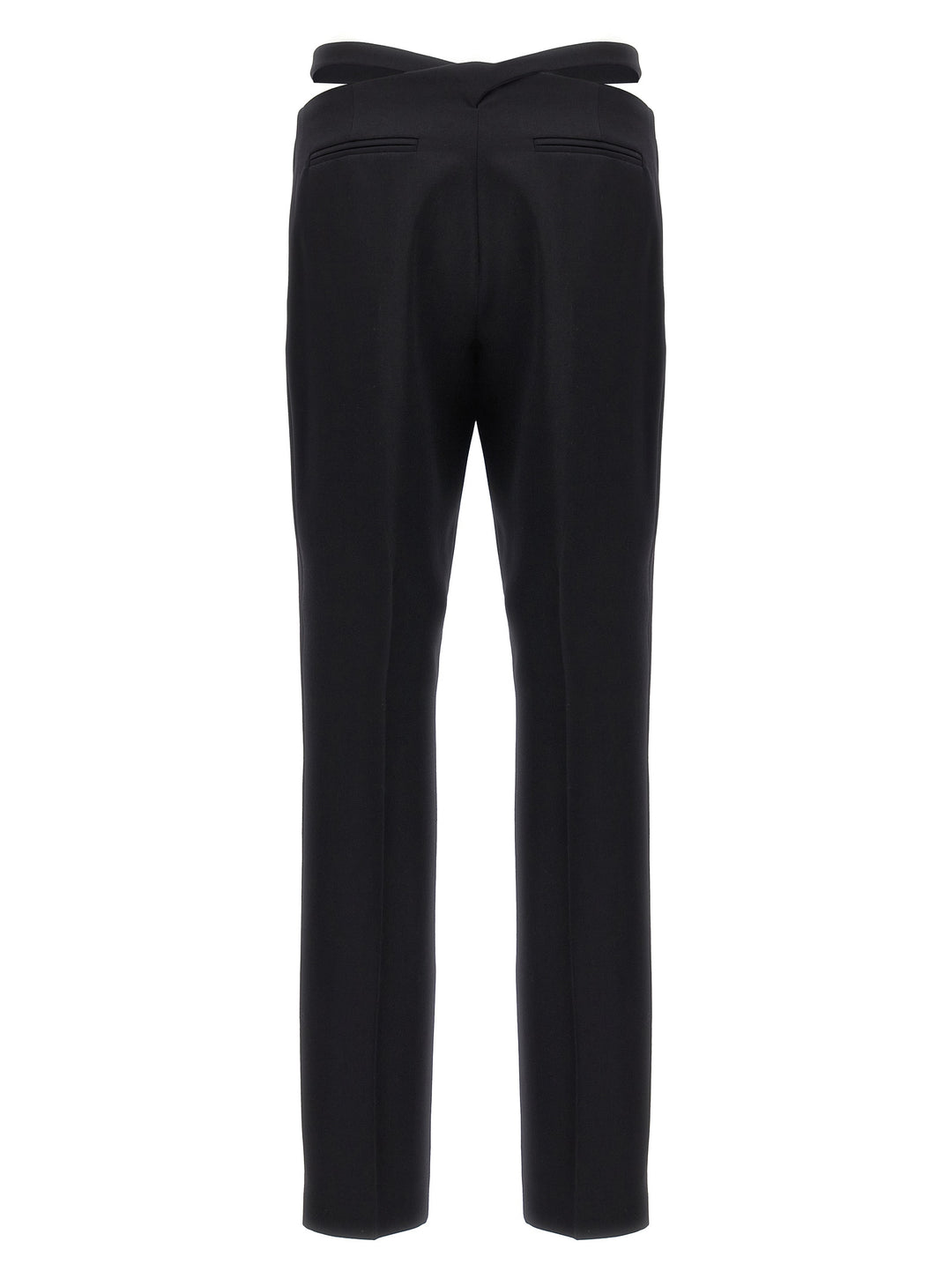 The Attico Black Virgin Wool Dress Pants