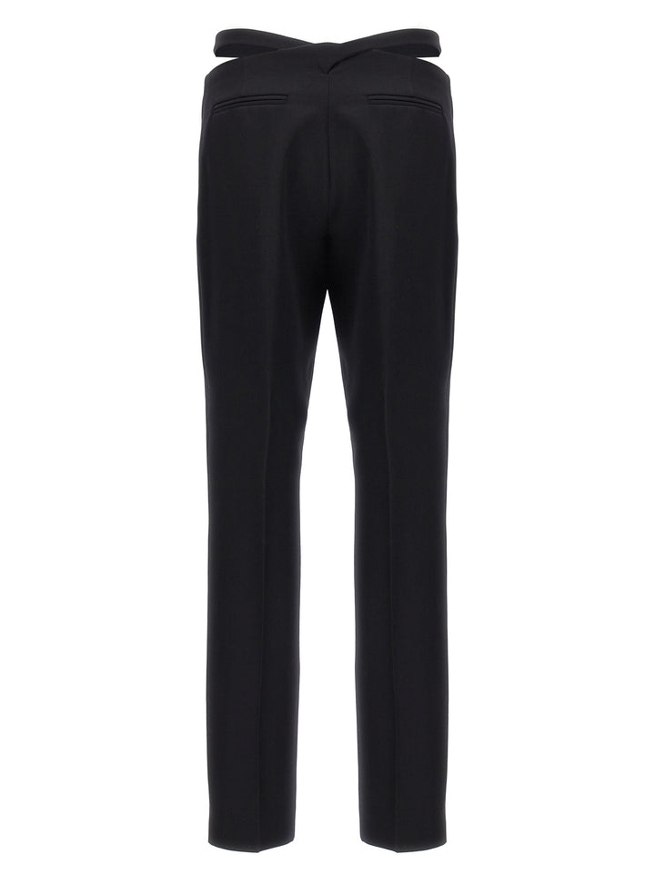 The Attico Black Virgin Wool Dress Pants