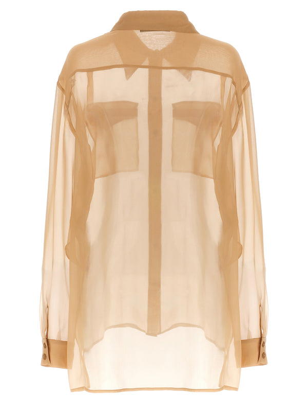 Alberta Ferretti - Beige Silk Blouse