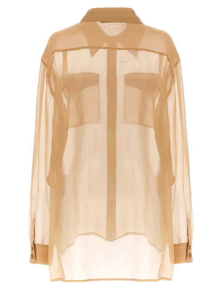 Alberta Ferretti - Beige Silk Blouse