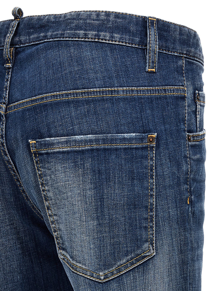 Dsquared² Blue Cotton Relaxed Fit Jeans