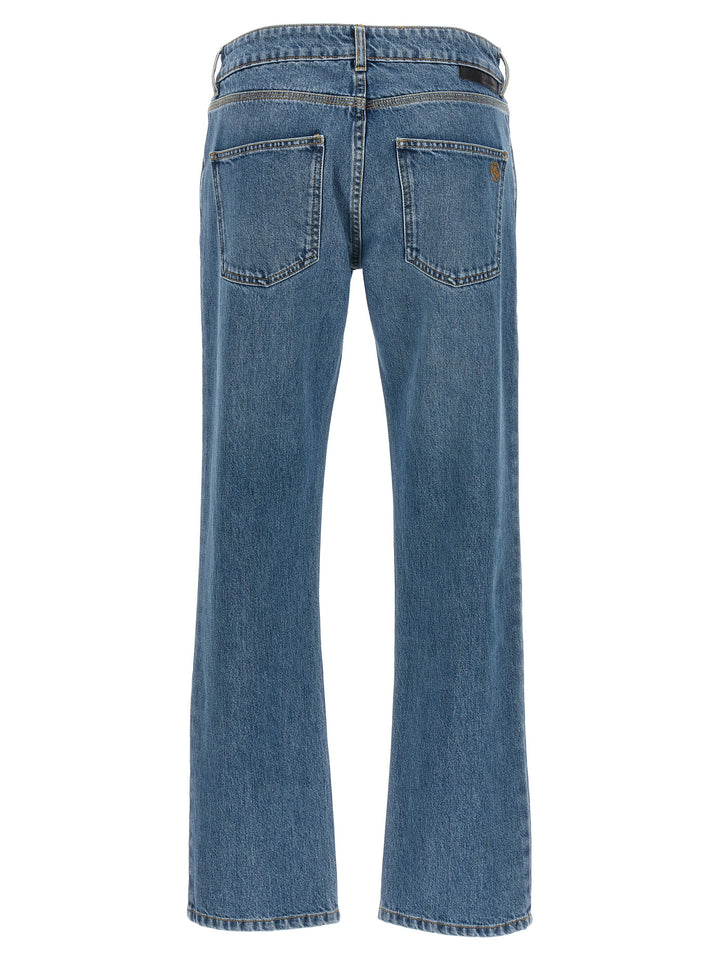 Stella McCartney Blue Cotton Cropped Jeans