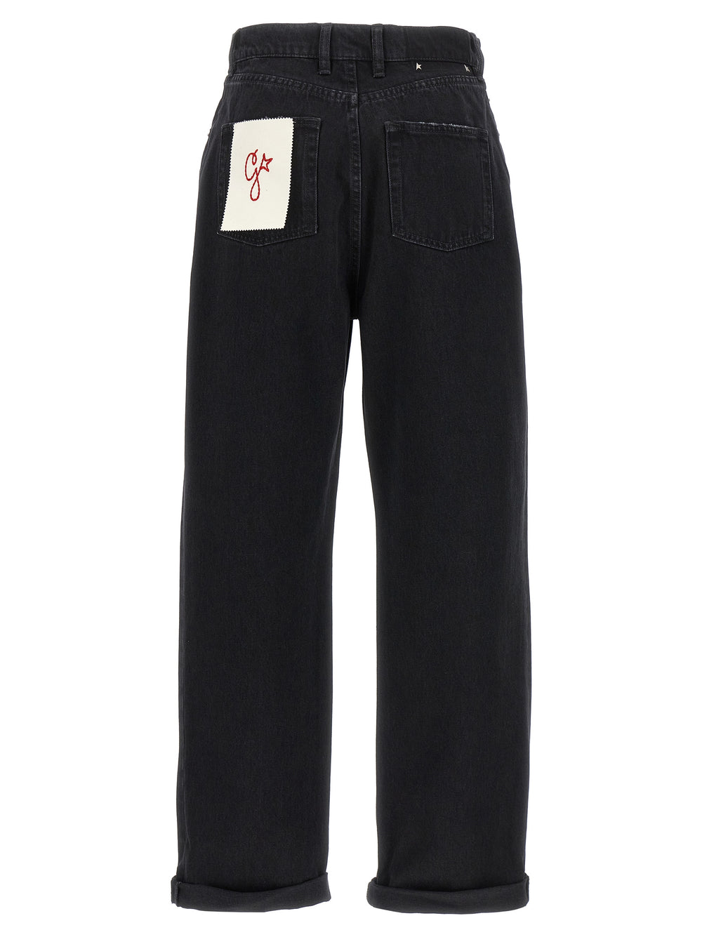 Golden Goose Black Cotton Relaxed Fit Jeans
