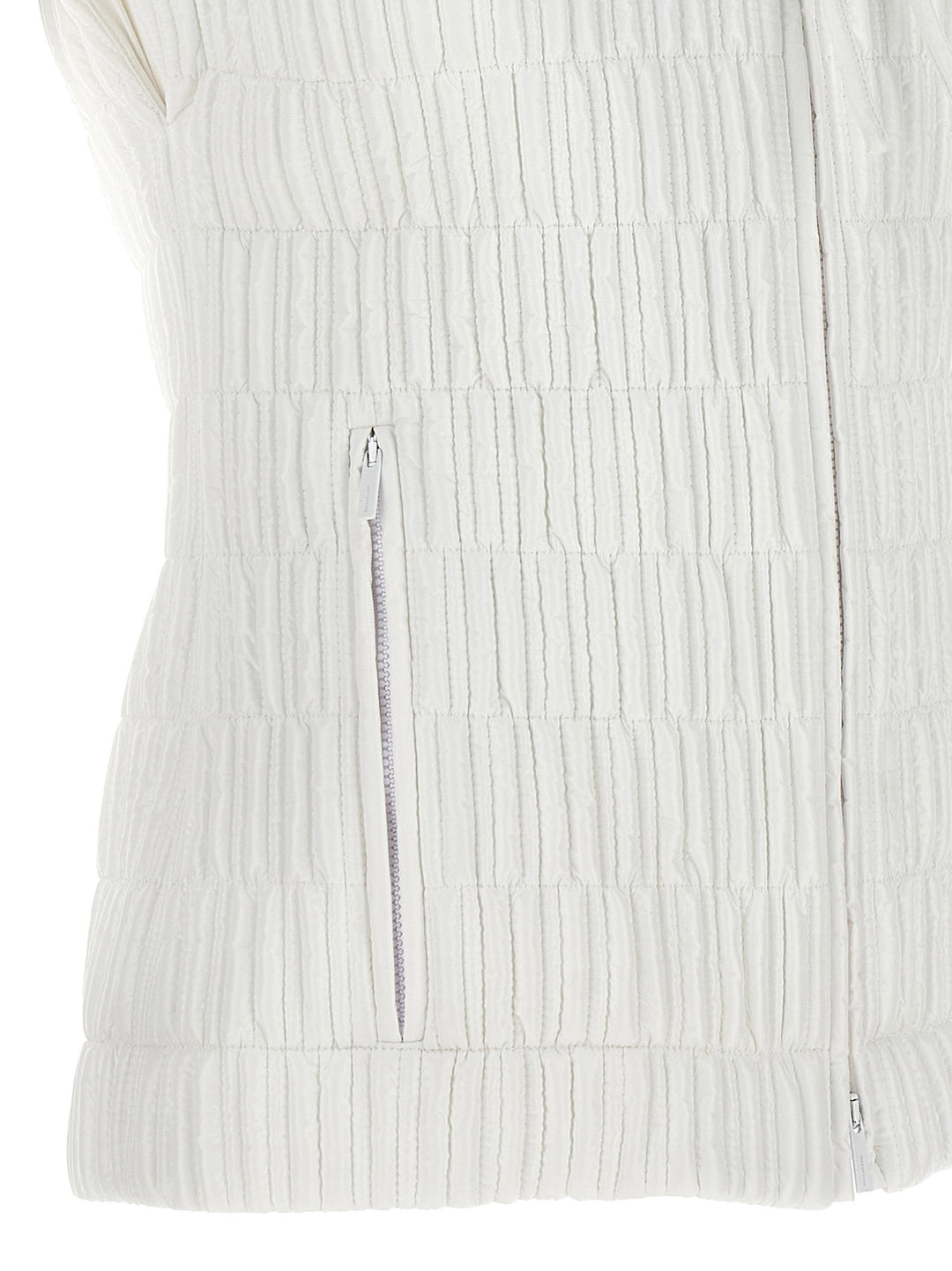 Ferragamo White Polyamide Sleeveless Jacket