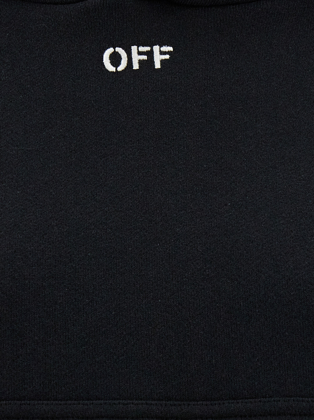 Off-White Black Cotton Hoodie