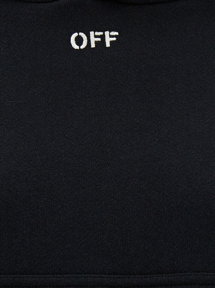 Off-White Black Cotton Hoodie