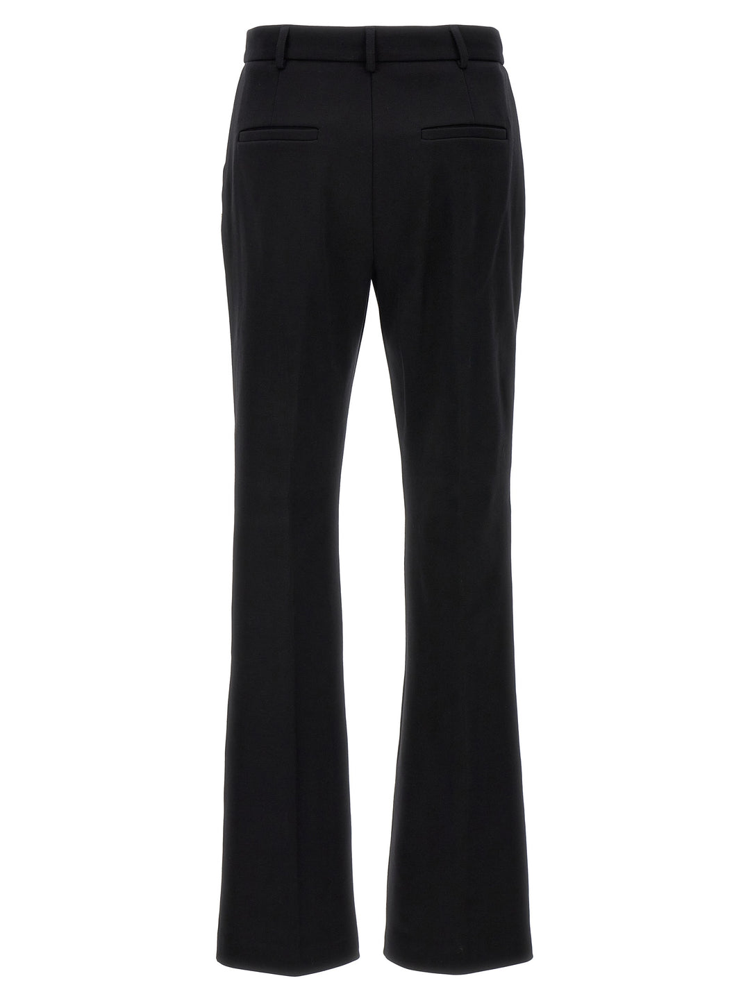 Sportmax Black Cotton Casual Pants