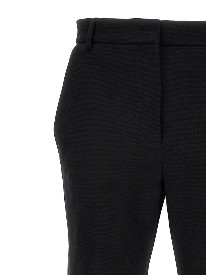 Sportmax Black Cotton Casual Pants