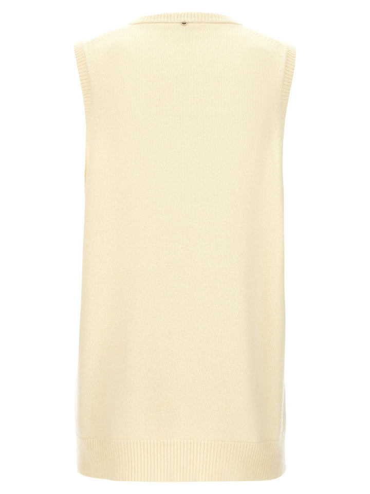 Sportmax Bicolor Wool Sleeveless Jacket