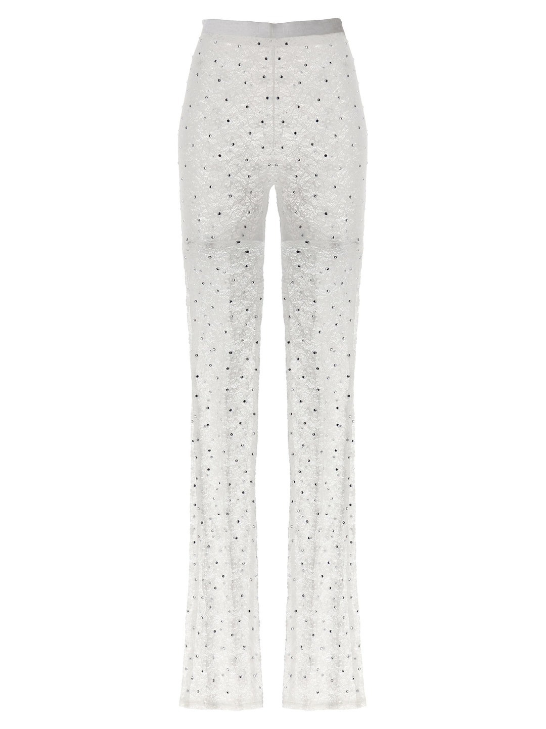Alessandra Rich White Polyamide Leggings