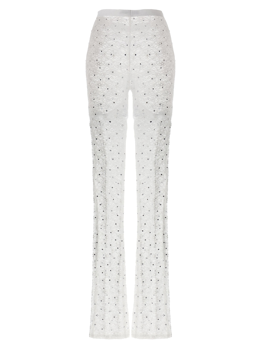 Alessandra Rich White Polyamide Leggings