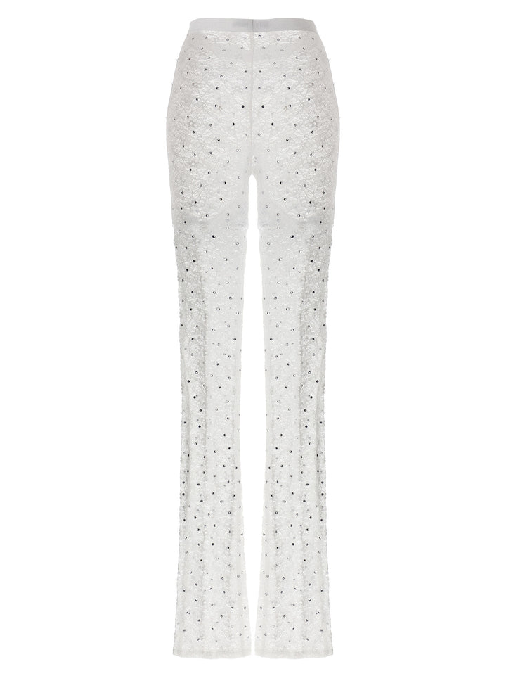 Alessandra Rich White Polyamide Leggings