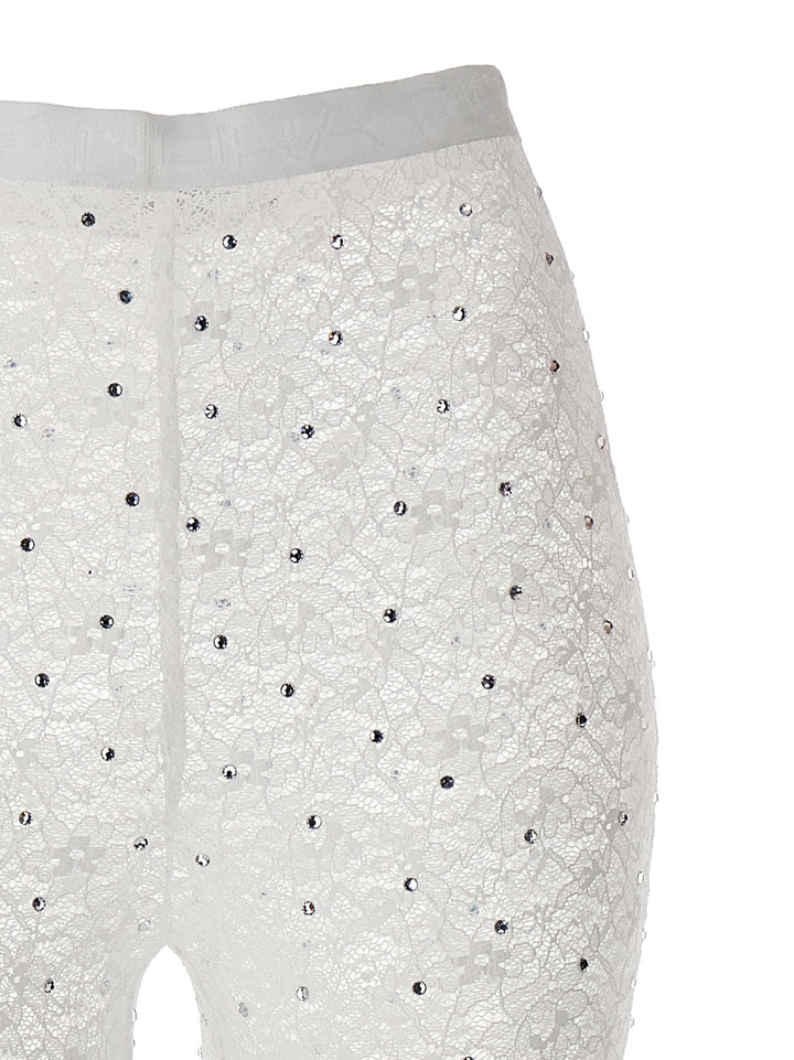 Alessandra Rich White Polyamide Leggings