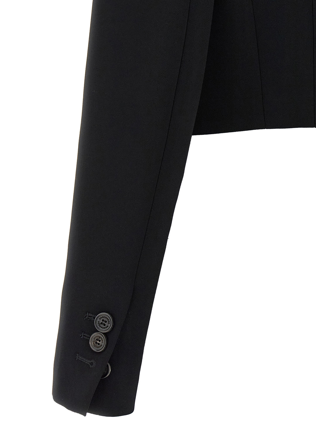 Dsquared² Black Polyester Full-Length Jacket