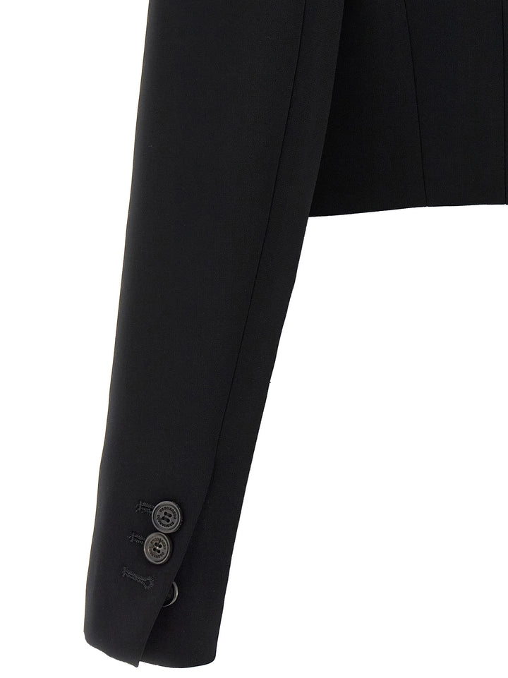 Dsquared² Black Polyester Full-Length Jacket