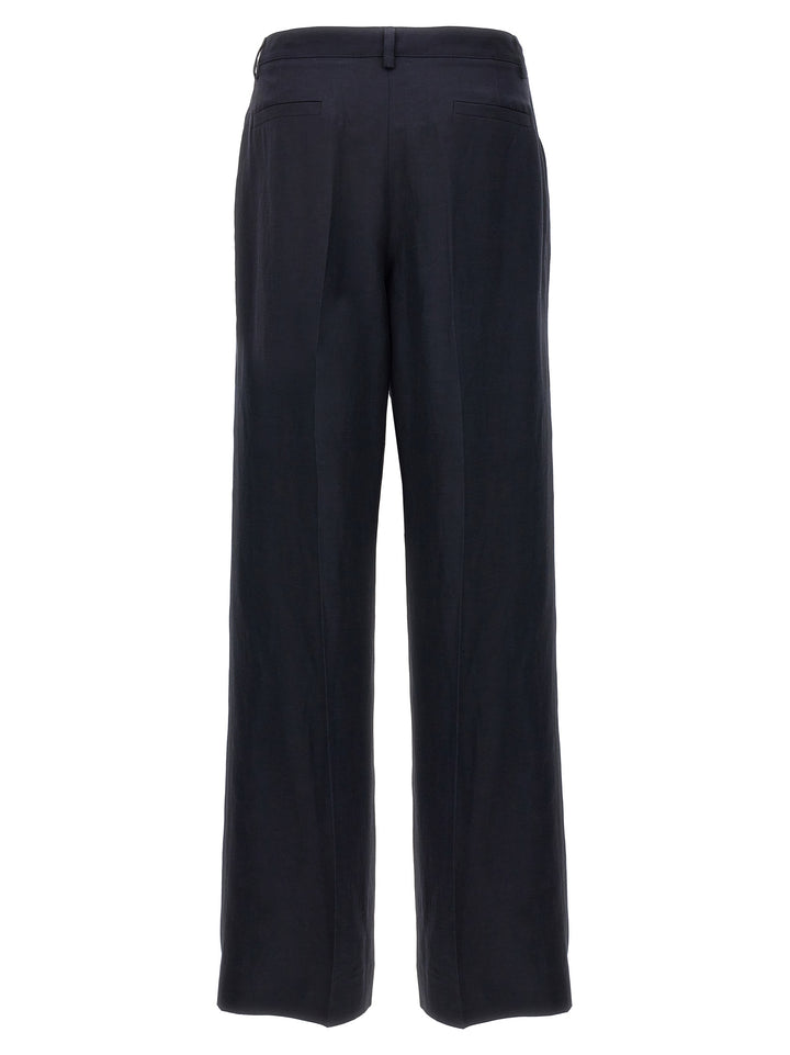 P.A.R.O.S.H. Blue Viscose Casual Pants
