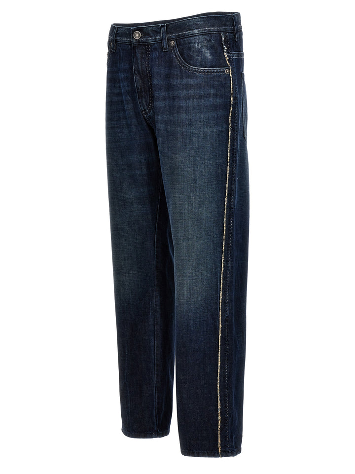 Dolce &amp; Gabbana Blue Cotton Skinny Jeans