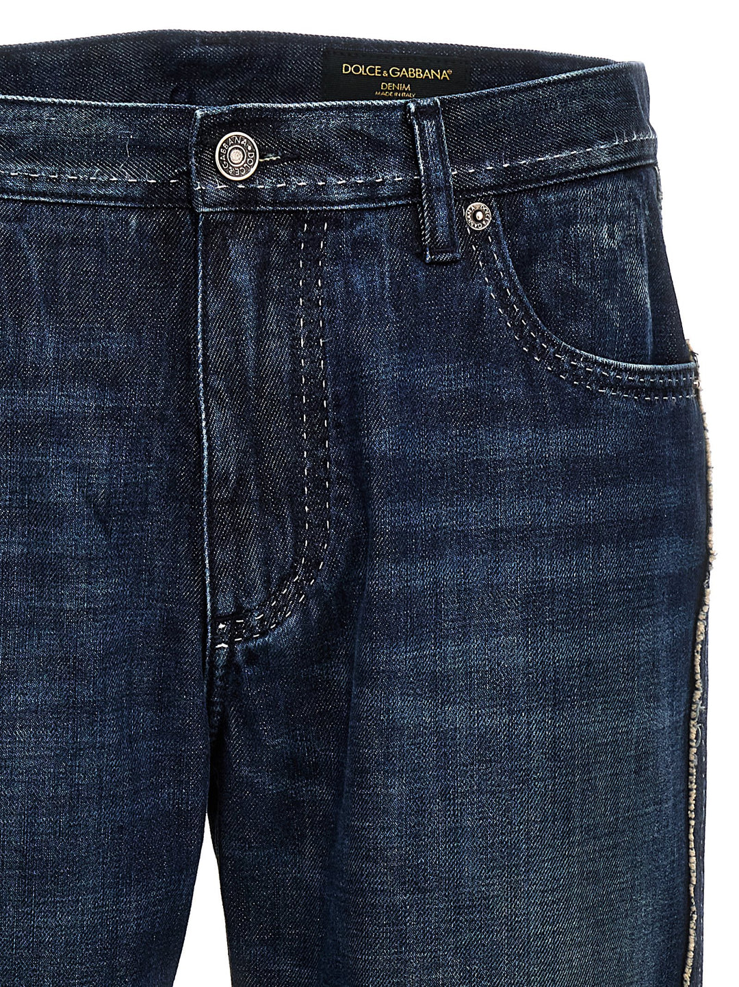 Dolce &amp; Gabbana Blue Cotton Skinny Jeans