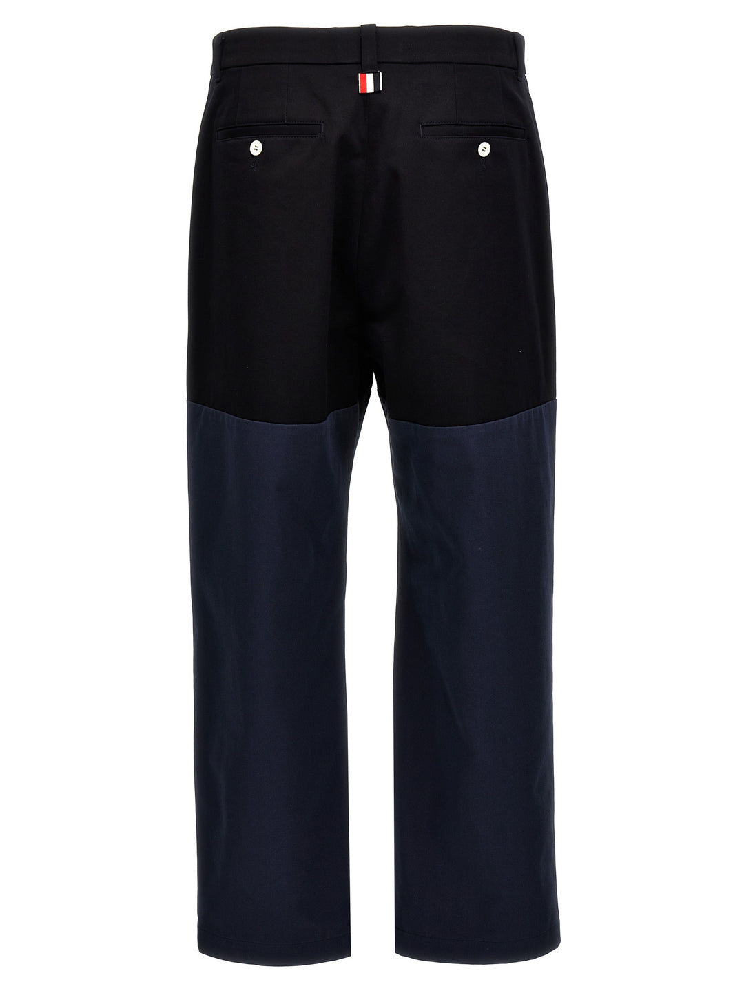 Thom Browne Blue Cotton Casual Pants