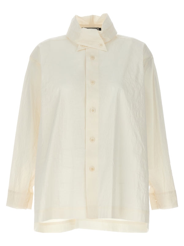 Issey Miyake - White Fibers Blouse