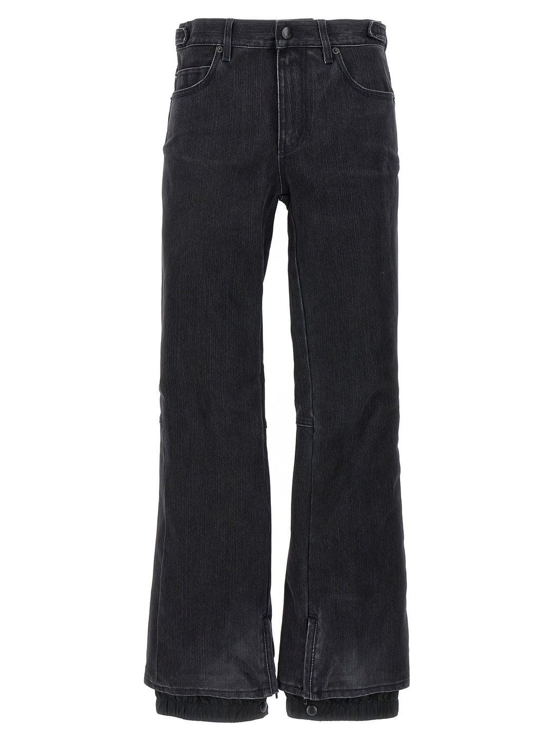 Balenciaga Black Cotton Flared Jeans