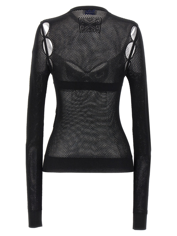 Off-White Black Viscose Tank Tops