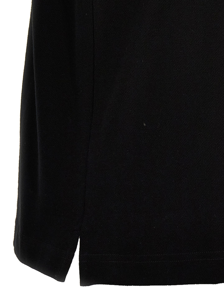 Palm Angels Black Polyester Polo Shirt
