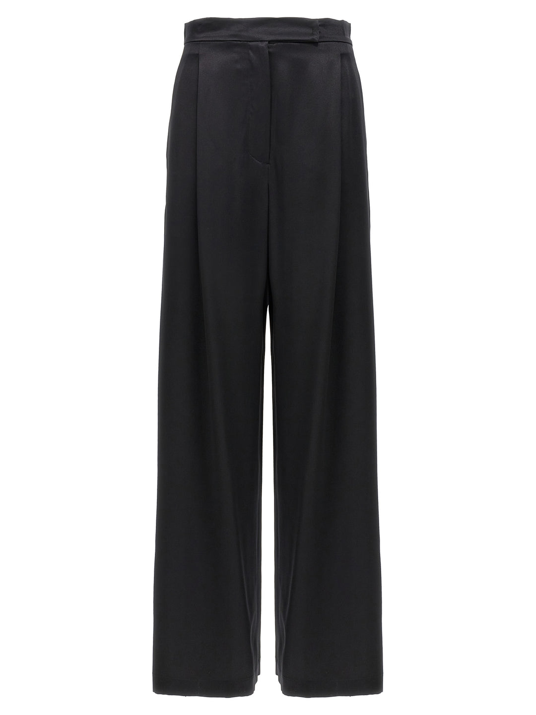 Max Mara Black Silk Casual Pants