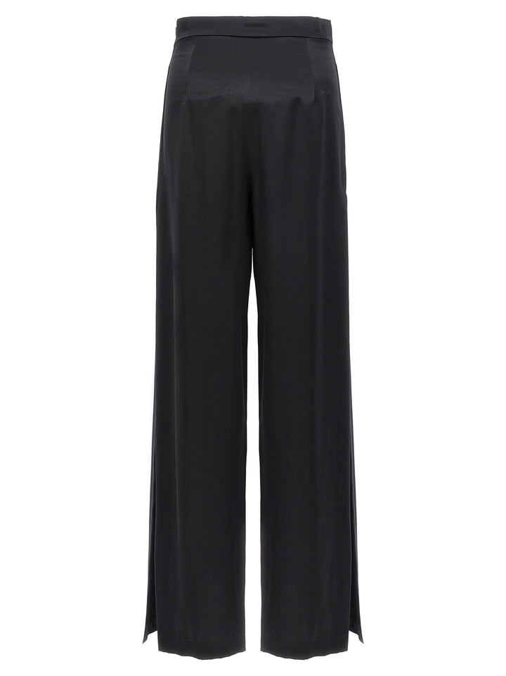 Max Mara Black Silk Casual Pants