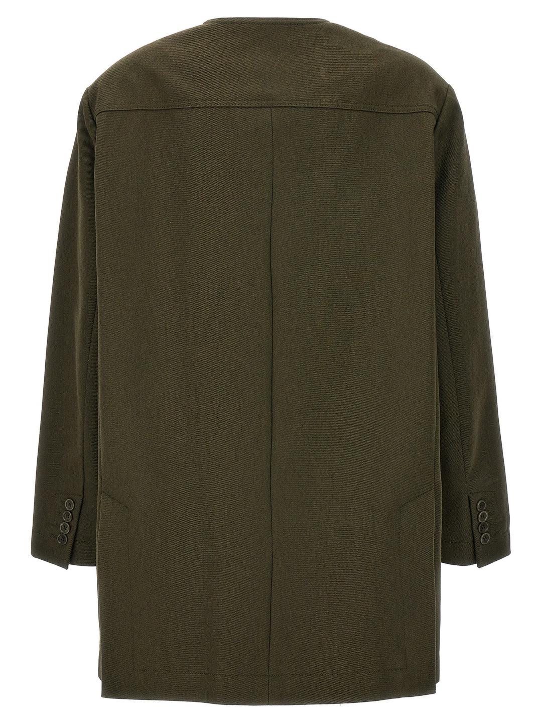 Max Mara Bicolor Cotton Full-Length Jacket