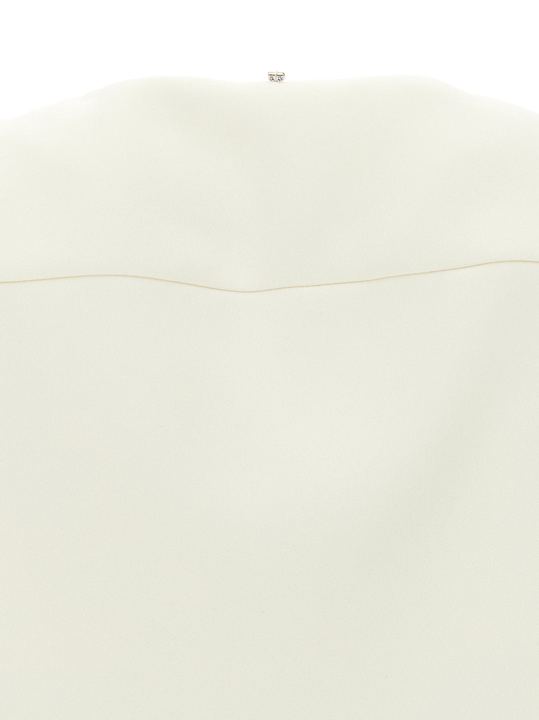 Sportmax White Polyester Full-Length Jacket