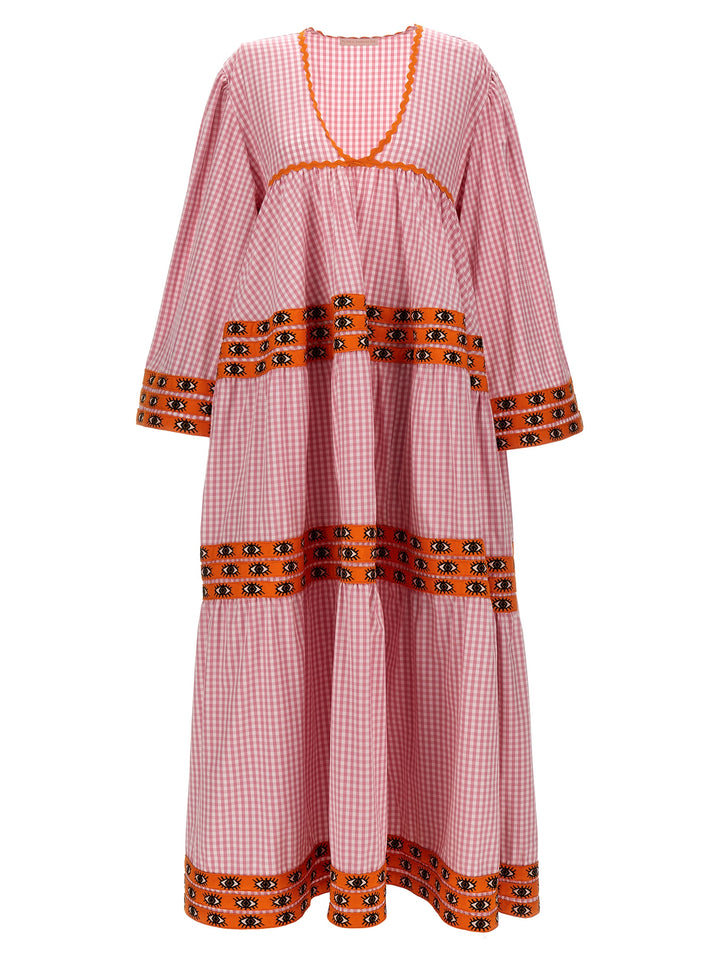 Flora Sardalos Multicolor Cotton Long Dress