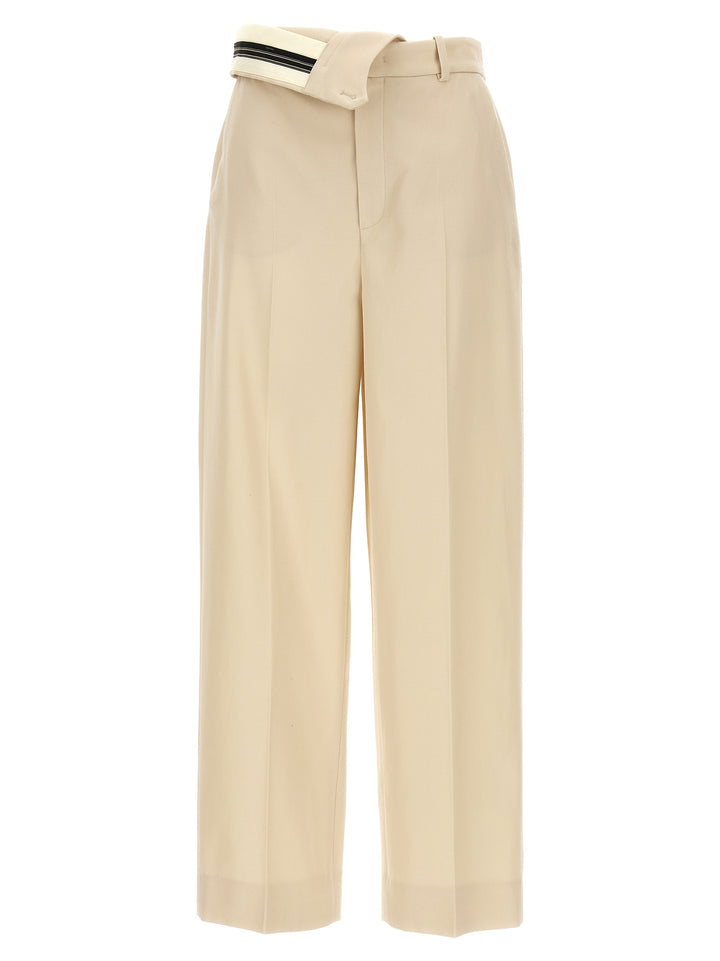 Fendi Beige Wool Casual Pants