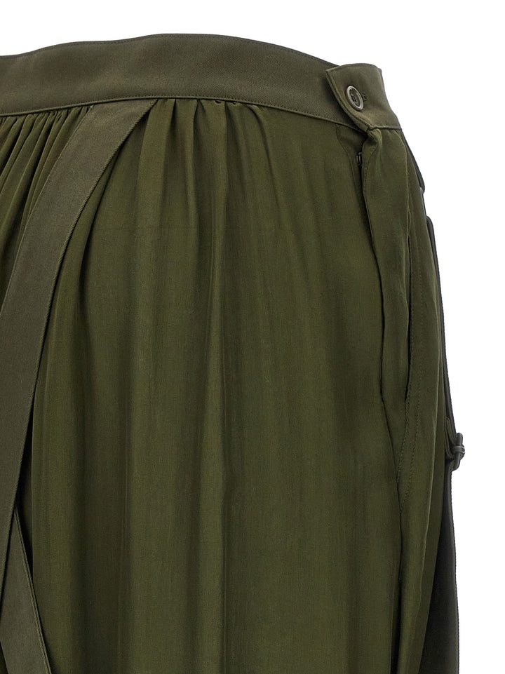 Max Mara Bicolor Silk Mini Skirt