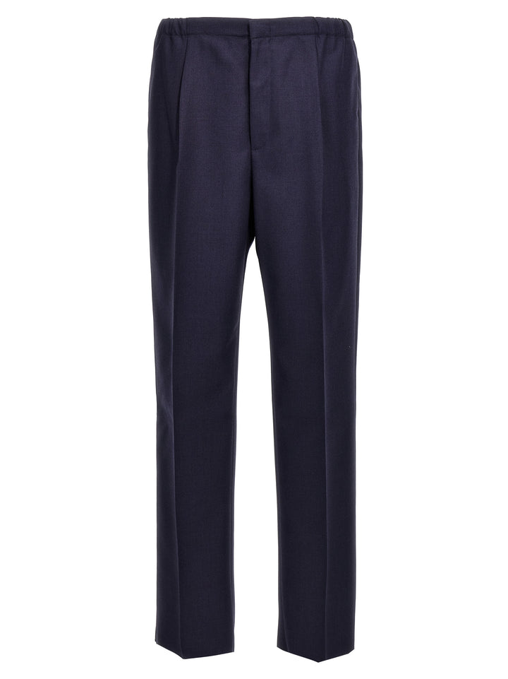 Fendi Blue Virgin Wool Pants