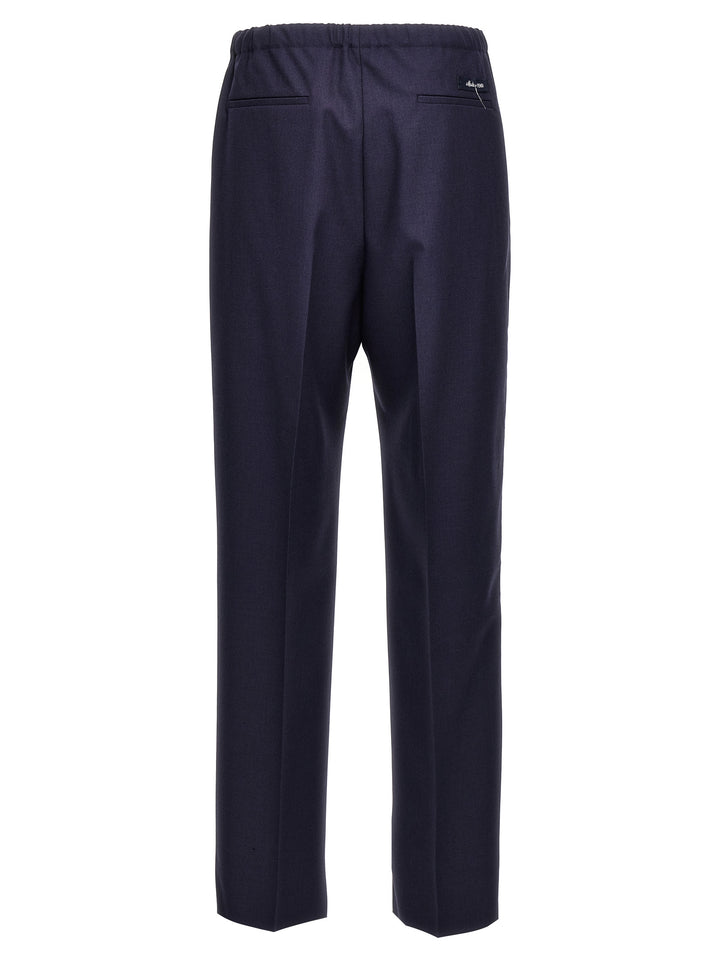 Fendi Blue Virgin Wool Pants