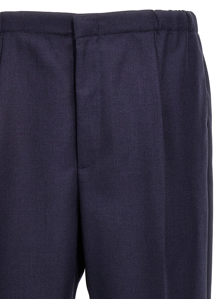 Fendi Blue Virgin Wool Pants
