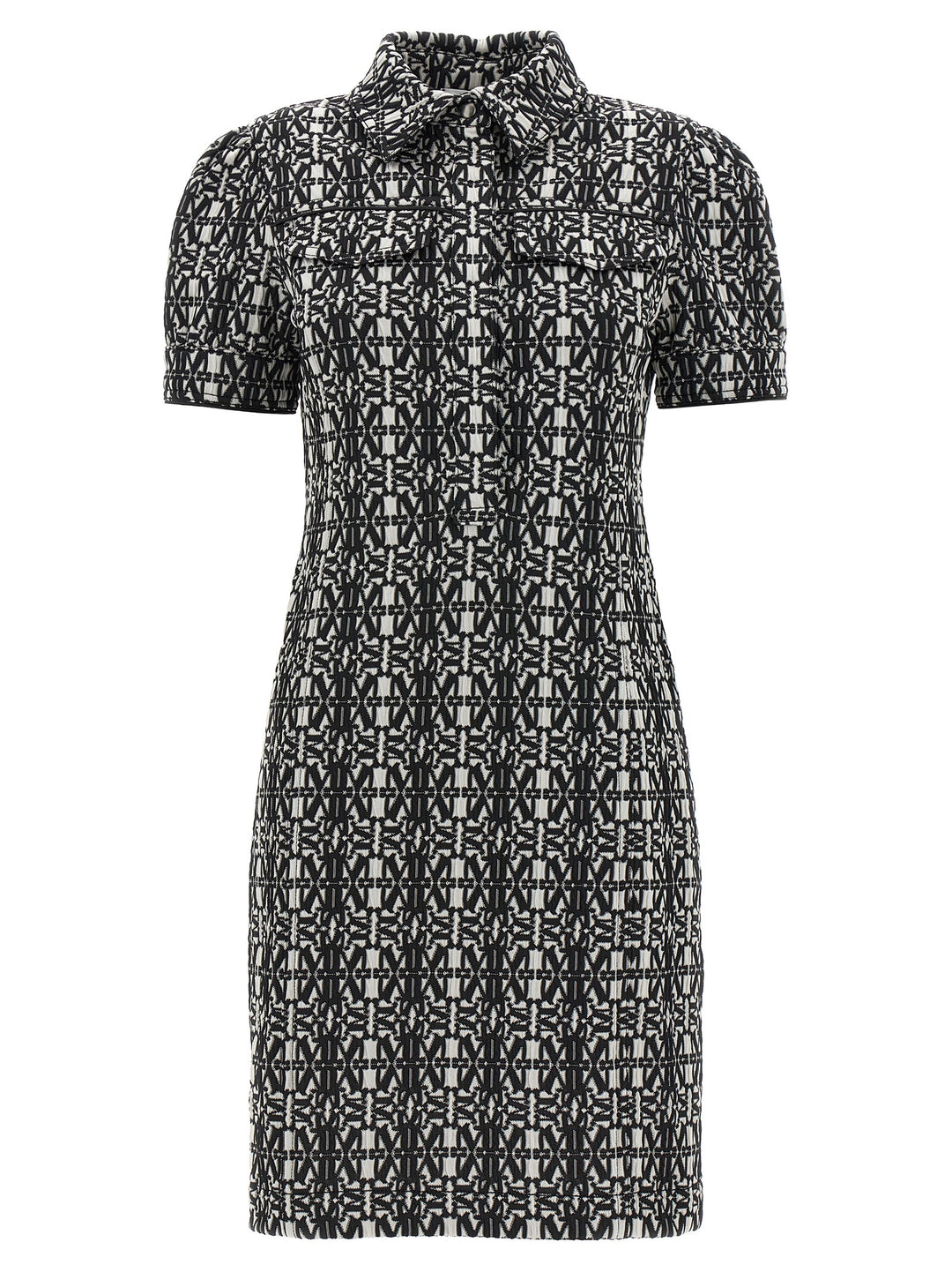 Max Mara Bicolor Polyester Short Dress