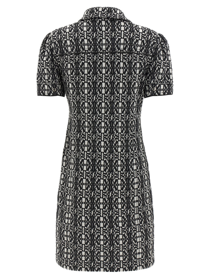 Max Mara Bicolor Polyester Short Dress