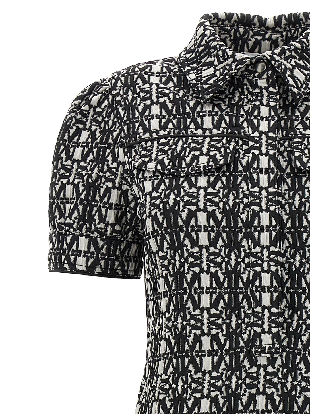 Max Mara Bicolor Polyester Short Dress