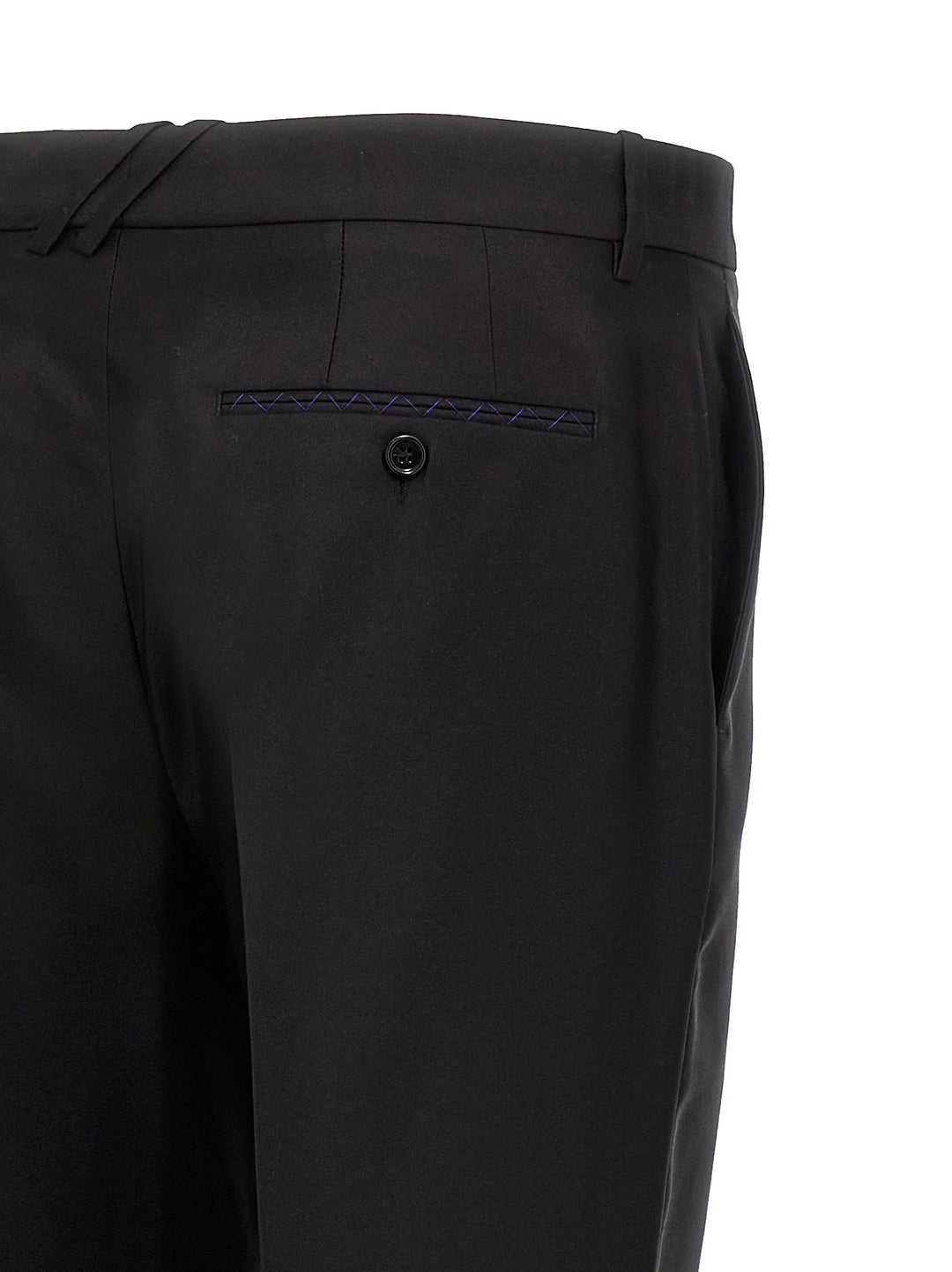 Burberry Black Virgin Wool Dress Pants