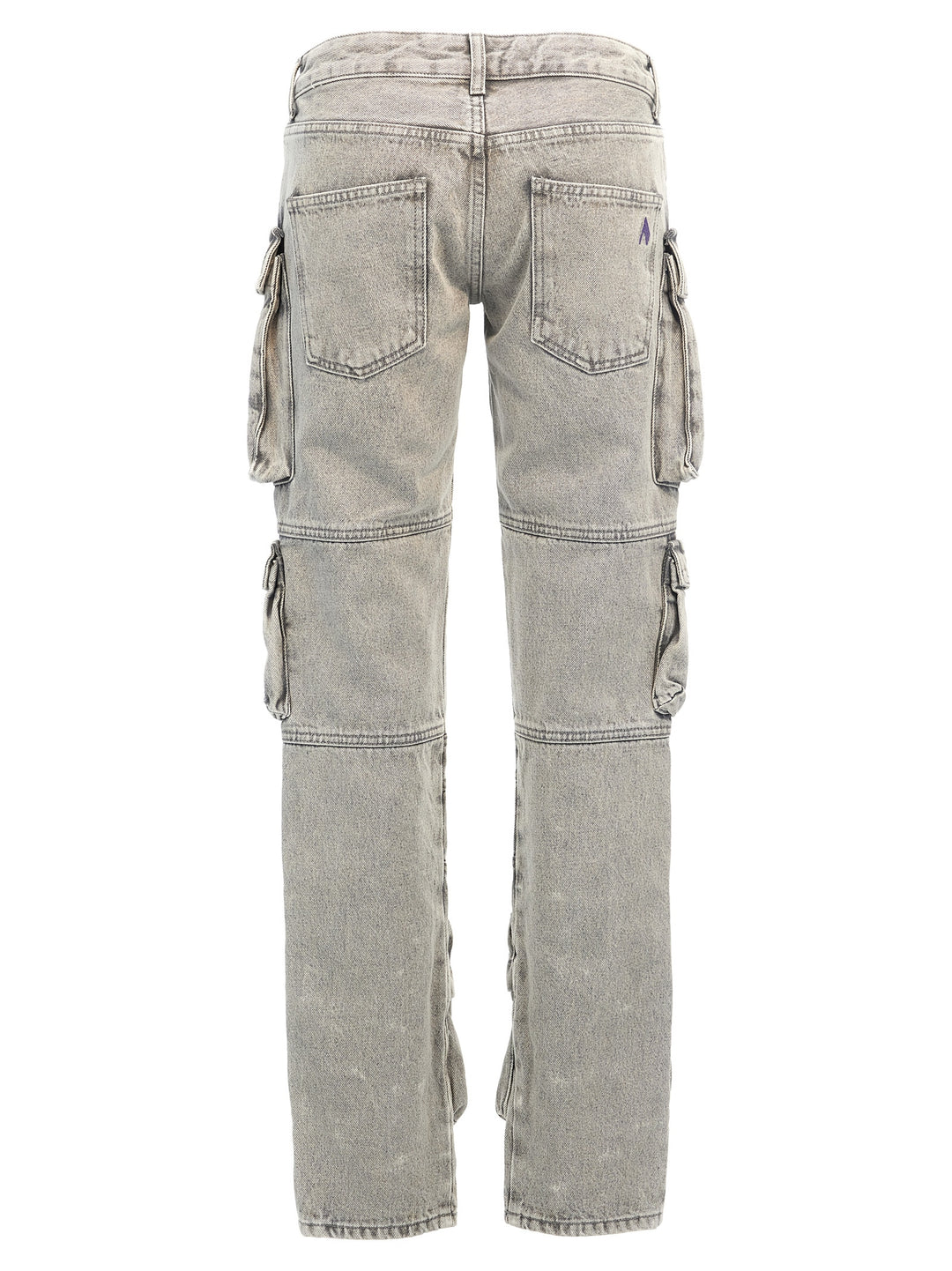 The Attico Gray Cotton Cargo Pants