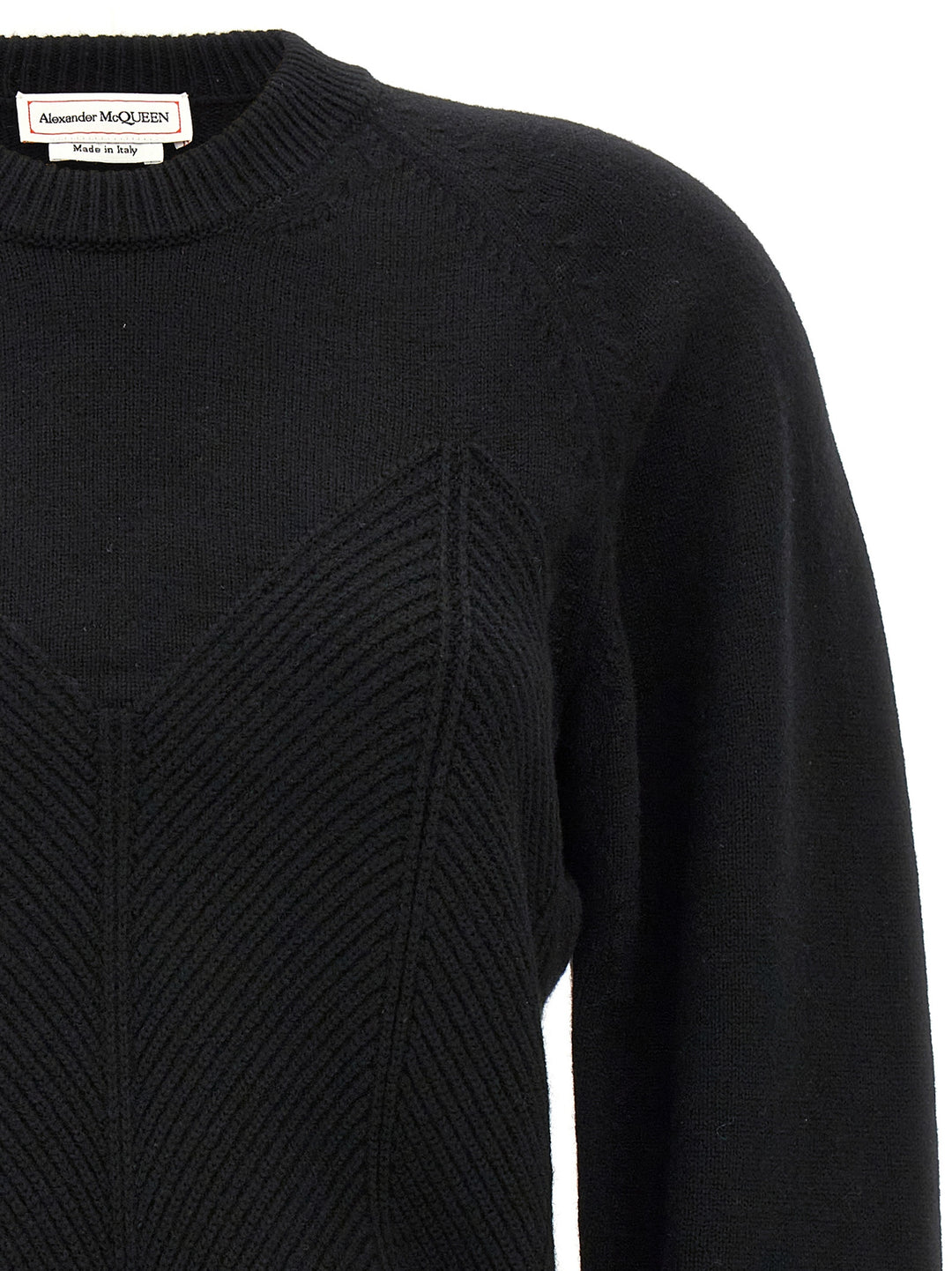 Alexander McQueen Black Wool Cardigan